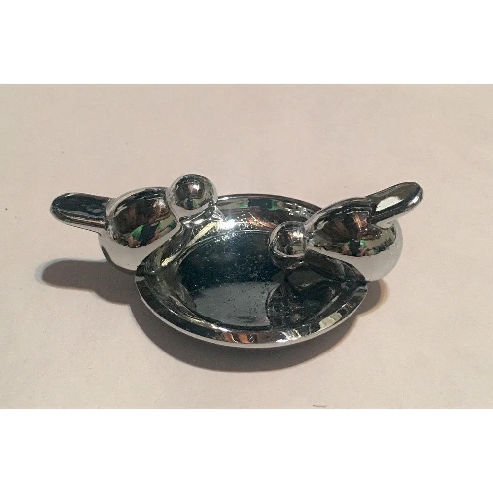Umbra Birds Metal Chrome Trinket Dish Read‎ Description